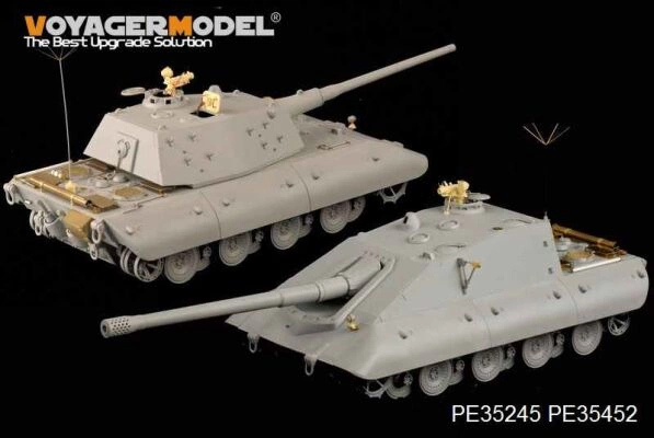 WWII German Jagdpanzer E-100 детальное изображение Фототравление Афтермаркет