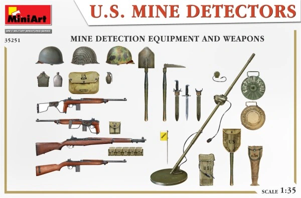 Сборная модель 1/35 Фигуры американские саперы со снаряжением МиниАрт 35251 детальное изображение Фигуры 1/35 Фигуры