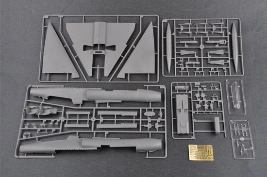 Сборная модель 1/48 Самолет US F-106B Delta Dart Трумпетер 02892 детальное изображение Самолеты 1/48 Самолеты