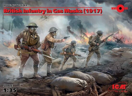 Британська піхота у протигазах (1917 р.), І СВ детальное изображение Фигуры 1/35 Фигуры