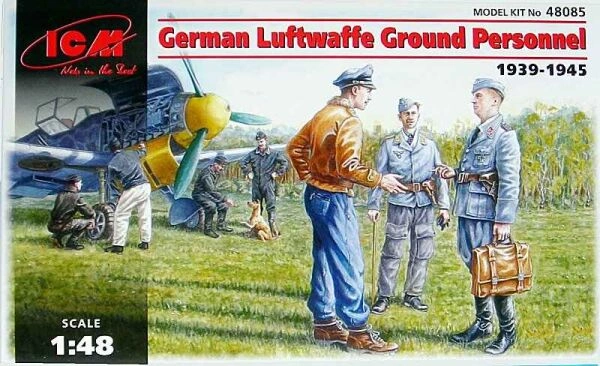 Збірна модель 1/48 Фігури Німецький наземний персонал Люфтваффе (1939–1945) ICM 48085 детальное изображение Фигуры 1/48 Фигуры