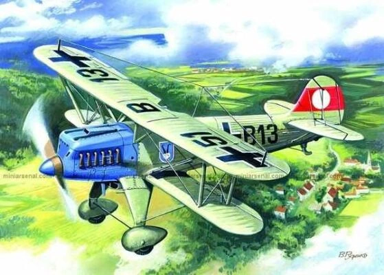 Non-51 A-1 German biplane fighter детальное изображение Самолеты 1/72 Самолеты