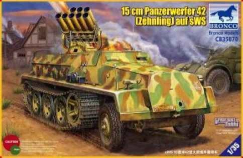 Збірна модель німецької самохідної напівгусеничні машини Panzerwerfer 42 (Zehnling) auf sWS детальное изображение Бронетехника 1/35 Бронетехника