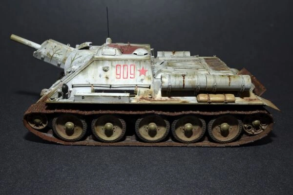 Сборная модель 1/35 Советская САУ СУ-122 ранний выпуск Миниарт 35181 детальное изображение Бронетехника 1/35 Бронетехника
