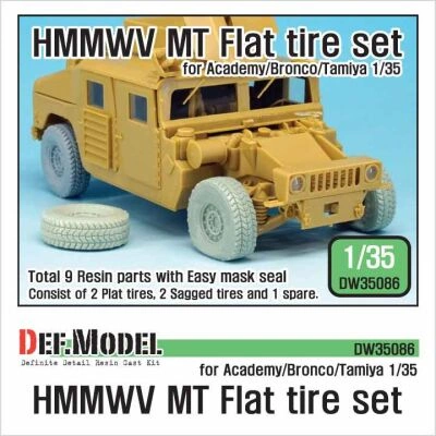 US HMMWV MT Flat tire set  детальное изображение Смоляные колёса Афтермаркет