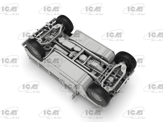 Збірна модель 1/35 Бронеавтомобіль Humvee M1097A2 транспортер вантажів ICM 35436 детальное изображение Автомобили 1/35 Автомобили