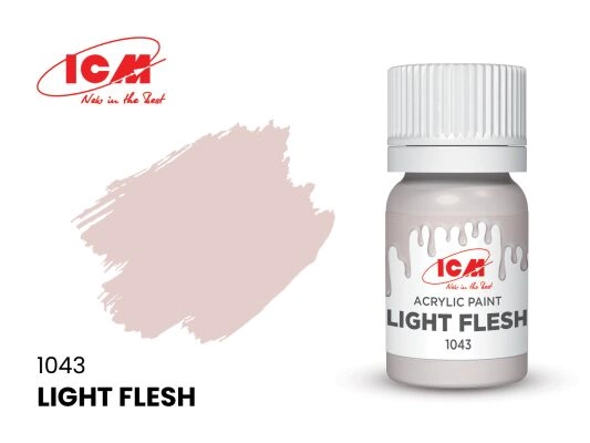 Acrylic paint Light Flesh ICM1043 детальное изображение Акриловые краски Краски