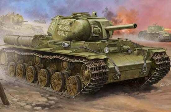 Scale model 1/35 Soviet KV-8S Heavy Tank Trumpeter 01572 детальное изображение Бронетехника 1/35 Бронетехника