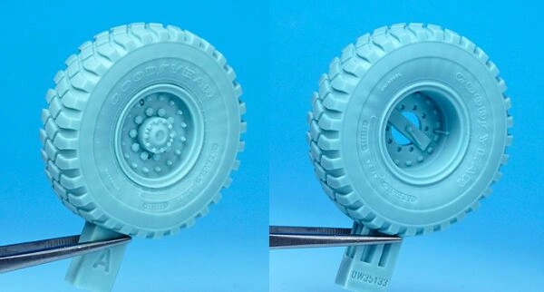 US, IDF M977 HEMTT Truck Goodyear Sagged Wheel set детальное изображение Смоляные колёса Афтермаркет