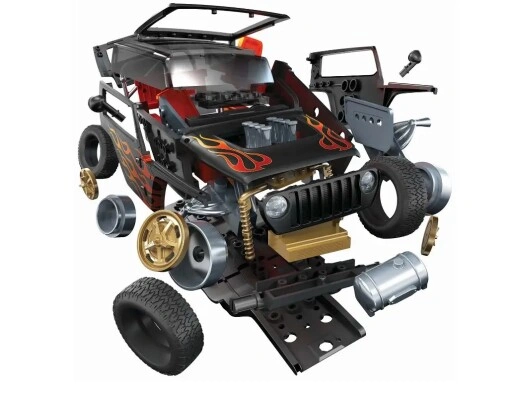 Scale model set jeep Quickbuild Jeep Quicksand Concept Airfix J6038 детальное изображение Автомобили Конструкторы