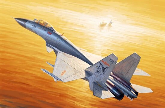 Збірна модель китайського винищувача J-15 детальное изображение Самолеты 1/72 Самолеты