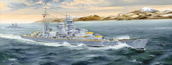 Збірна пластикова модель 1/350 важкий крейсер ВМС Німеччини  &quot;Blücher&quot; Trumpeter 05346 детальное изображение Флот 1/350 Флот