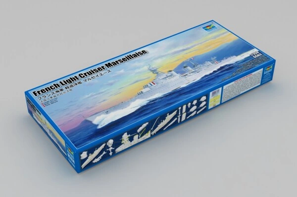 Збірна модель 1/350 Французький легкий крейсер Марсельєза Trumpeter 05374 детальное изображение Флот 1/350 Флот