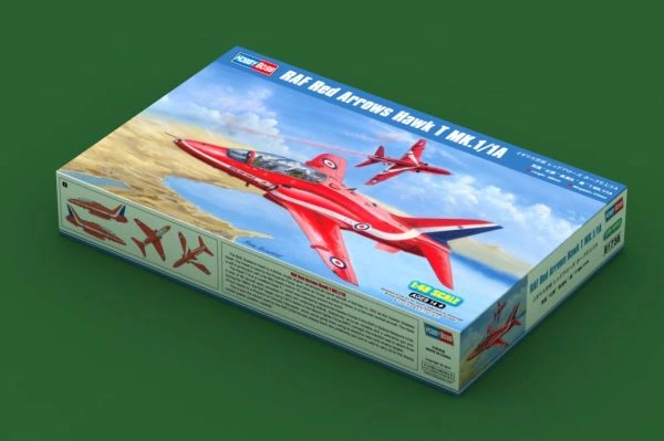 Сборная модель самолета RAF Red Arrows Hawk T MK.1/1A детальное изображение Самолеты 1/48 Самолеты