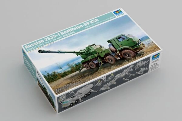 Збірна модель 1/35 Артилерійська система 2С35-1 Коаліція-СВ-КШ на базі КамАЗ-6560 Trumpeter 01085 детальное изображение Артиллерия 1/35 Артиллерия