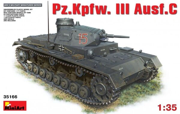 Танк Pz. Kpfw. III Ausf. C детальное изображение Бронетехника 1/35 Бронетехника