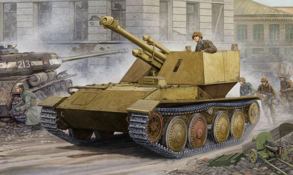Збірна модель 1/35 Німецька САУ Krupp/Ardelt Waffentrager 105mm leFH-18 періоду Другої Світової Війни детальное изображение Артиллерия 1/35 Артиллерия
