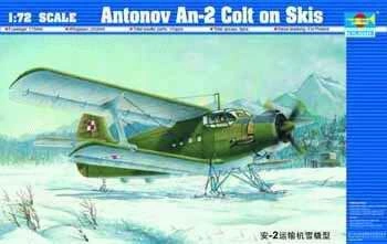 Збірна модель 1/72 Літак Антонов Ан-2 Кольт на лижах Trumpeter 01607 детальное изображение Самолеты 1/72 Самолеты