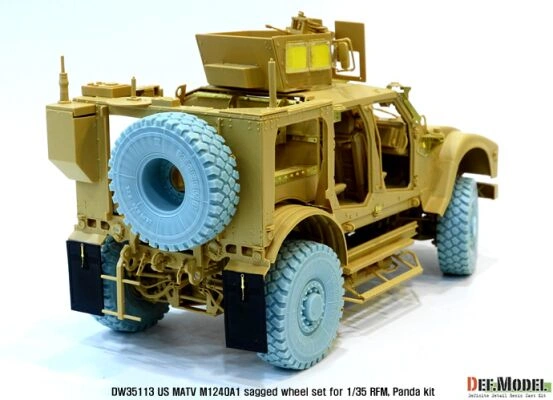 US M1240A1 M-atv Sagged wheel set ( for RFM 1/35) детальное изображение Смоляные колёса Афтермаркет
