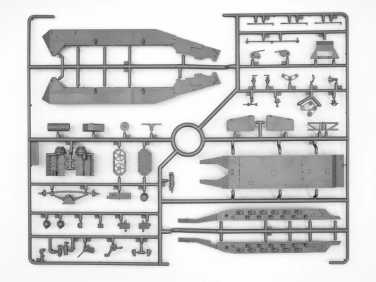 Збірна модель 1/35 Німецький санітарний бронетранспортер Sd.Kfz.251/8 Ausf.A з медичним персоналом ICM 35114 детальное изображение Бронетехника 1/35 Бронетехника