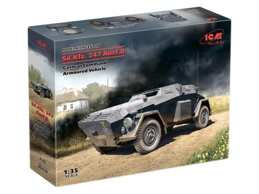 Збірна модель 1/35 Бронеавтомобіль Sd.Kfz. 247 Ausf.B ICM 35110 детальное изображение Автомобили 1/35 Автомобили