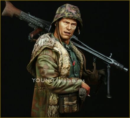 Погруддя. Стрілець Ваффен СС MG42 Арденни, 1944 р. детальное изображение Фигуры 1/10 Фигуры