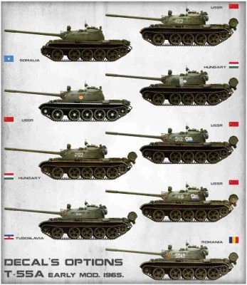 T-55A Early modification of 1965. детальное изображение Бронетехника 1/35 Бронетехника