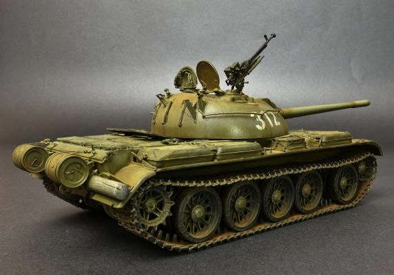 Scale model 1/35 Soviet tank T-54A Miniart 37017 детальное изображение Бронетехника 1/35 Бронетехника