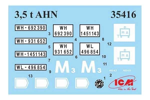 Scale model 1/35 Lastkraftwagen 3.5 t AHN truck with German drivers ICM 35418 детальное изображение Автомобили 1/35 Автомобили