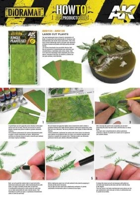 FERN 1/32 AND 1/35 / Листья папоротника детальное изображение Наборы деталировки Диорамы