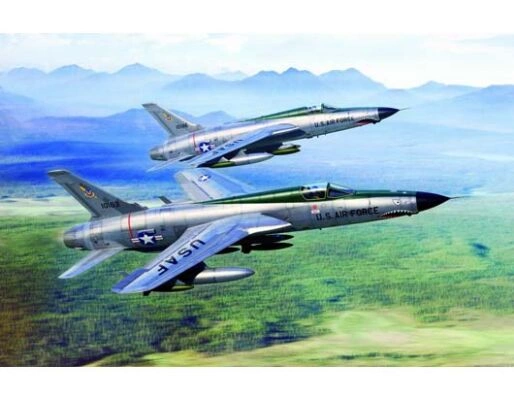 Сборная модель 1/72 Американский истребитель-бомбардировщик F-105D Thunderchief Трумпетер 01617 детальное изображение Самолеты 1/72 Самолеты