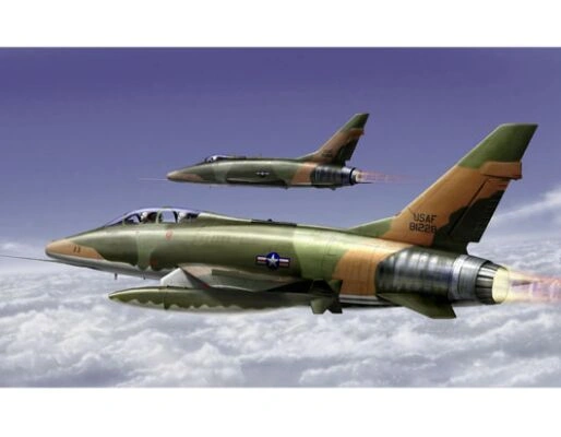 Збірна модель 1/72 Надзвуковий винищувач F-100F Super Sabre Trumpeter 01650 детальное изображение Самолеты 1/72 Самолеты