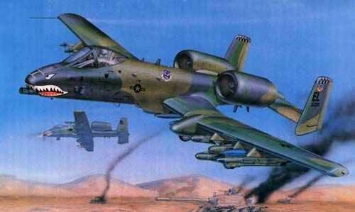 Збірна модель літака A-10A THUNDERBOLTⅡ детальное изображение Самолеты 1/32 Самолеты