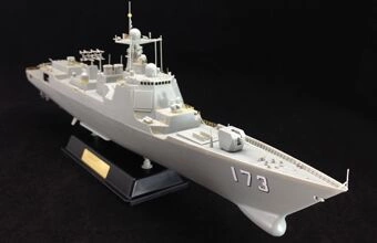 Сборная модель ракетного эсминца ВМС Китая типа 052D «Чанша»(173) детальное изображение Флот 1/350 Флот