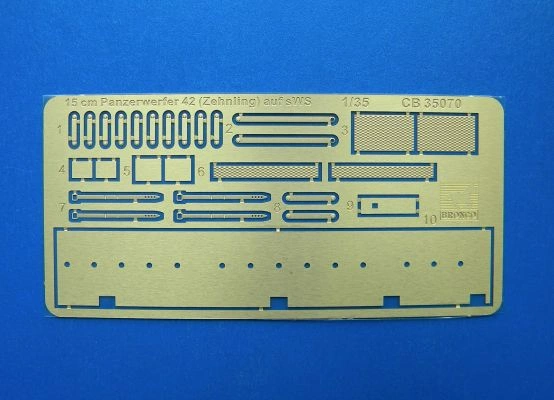 Збірна модель німецької самохідної напівгусеничні машини Panzerwerfer 42 (Zehnling) auf sWS детальное изображение Бронетехника 1/35 Бронетехника