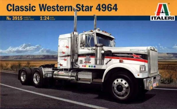 Збірна модель 1/24 вантажний автомобіль/тягач &quot;CLASSIC WESTERN STAR 4964&quot; Italeri 3915 детальное изображение Грузовики / прицепы Гражданская техника