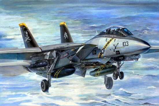 Збірна модель 1/32 Американський літак F-14B Tomcat Trumpeter 03202 детальное изображение Самолеты 1/32 Самолеты