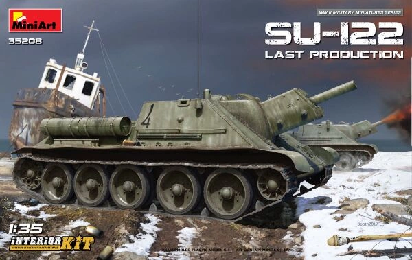 Збірна модель 1/35 Радянська САУ СУ-122 пізнє вирообництво Miniart 35208 детальное изображение Бронетехника 1/35 Бронетехника