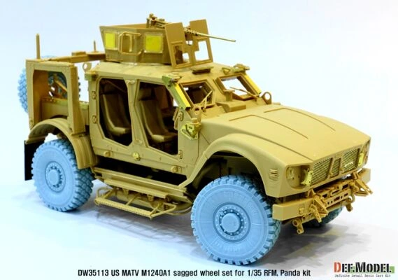US M1240A1 M-atv Sagged wheel set ( for RFM 1/35) детальное изображение Смоляные колёса Афтермаркет