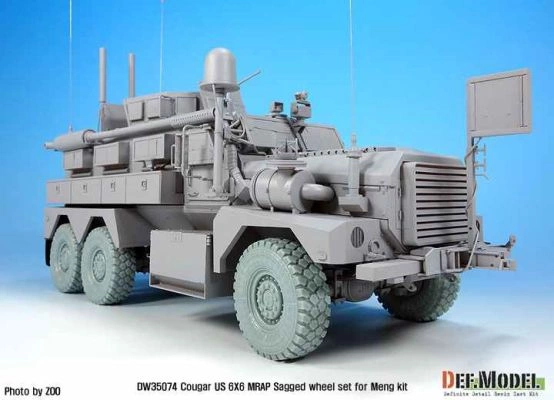 U.S Cougar 6x6 MRAP Sagged Wheel set  детальное изображение Смоляные колёса Афтермаркет