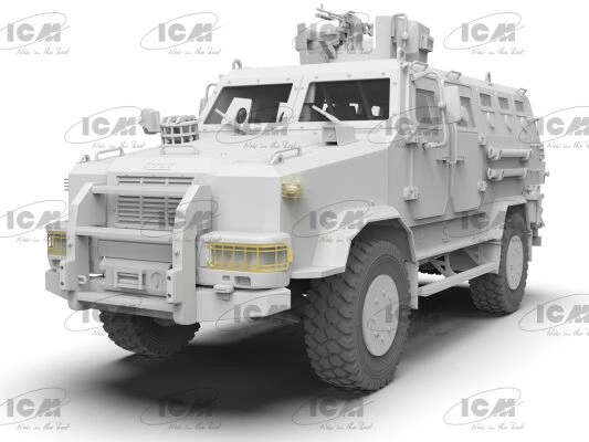 Збірна модель 1/35 «Козак-001» Український бронеавтомобіль Національної гвардії України ICM 35015 детальное изображение Бронетехника 1/35 Бронетехника