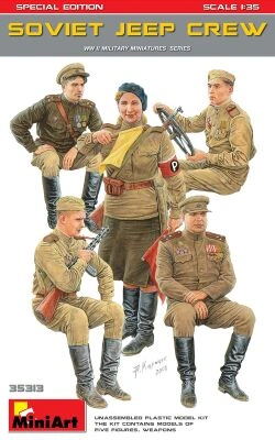 Збірна модель 1/35 Фігури радянський екіпаж джипа.спеціальне видання Miniart 35313 детальное изображение Фигуры 1/35 Фигуры