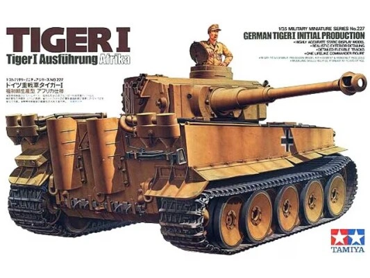 Збірна модель 1/35 Німецький танк Tiger I (раннє виробництво) Tamiya 35227 детальное изображение Бронетехника 1/35 Бронетехника