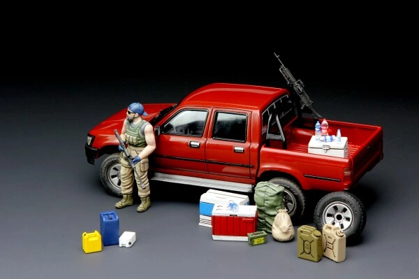 Scale model 1/35 Pickup truck with equipment Meng VS-002 детальное изображение Автомобили 1/35 Автомобили