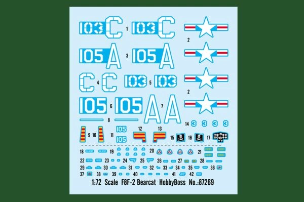 American F8F-2 Bearcat Carrier Fighter детальное изображение Самолеты 1/72 Самолеты