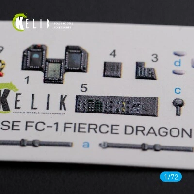 Chinese FC-1 Fierce Dragon декаль интерьер для комплекта Trumpeter 1/72 KELIK K72101 детальное изображение 3D Декали Афтермаркет