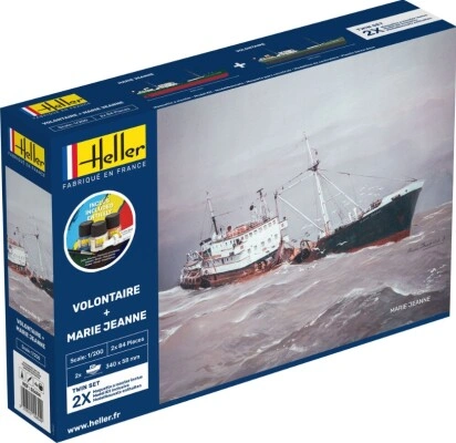 Збірна модель 1/200 Рибальське судно Volontaire + Marie Jeanne Twin - Стартовий набір Heller 55604 детальное изображение Гражданский флот Флот