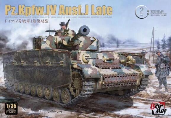 Збірна модель 1/35  Німецького танка PANZER IV J LAST WORKABLE TRUCKS  Border Model BT-008 детальное изображение Бронетехника 1/35 Бронетехника