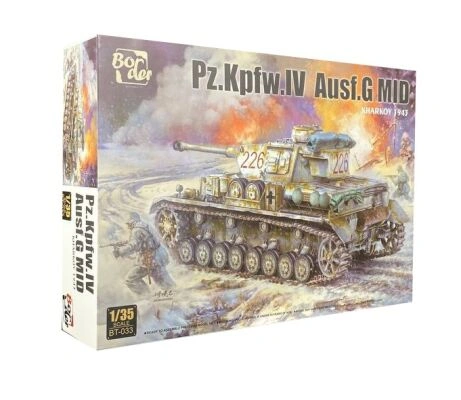 Збірна модель 1/35 танк Panzer Iv G MID Kharkov Border Model BT-033 детальное изображение Бронетехника 1/35 Бронетехника