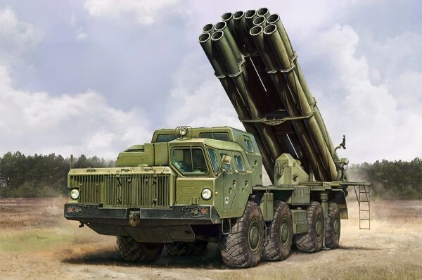 Сборная модель 9А52-2 «Смерч» — Реактивная система залпового огня РСЗО 9к58 «Смерч» детальное изображение Зенитно ракетный комплекс Военная техника